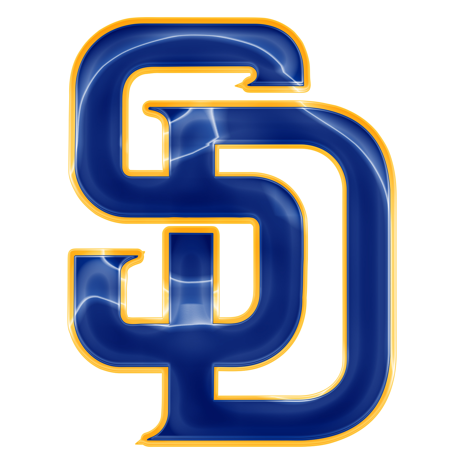 San Diego Padres Crystal Logo iron on paper